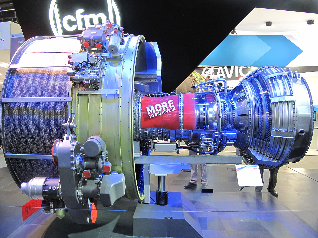 A CFM Turbofan LEAP engine at the 2013 Paris Air Show.
